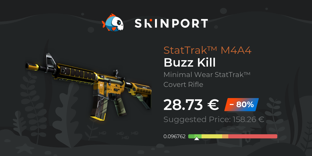 M4A4 (StatTrak™) | Buzz Kill (Minimale Gebrauchsspuren) - Counter ...