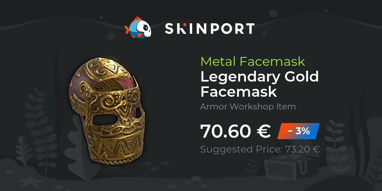 Legendary Gold Facemask Rust Skinport
