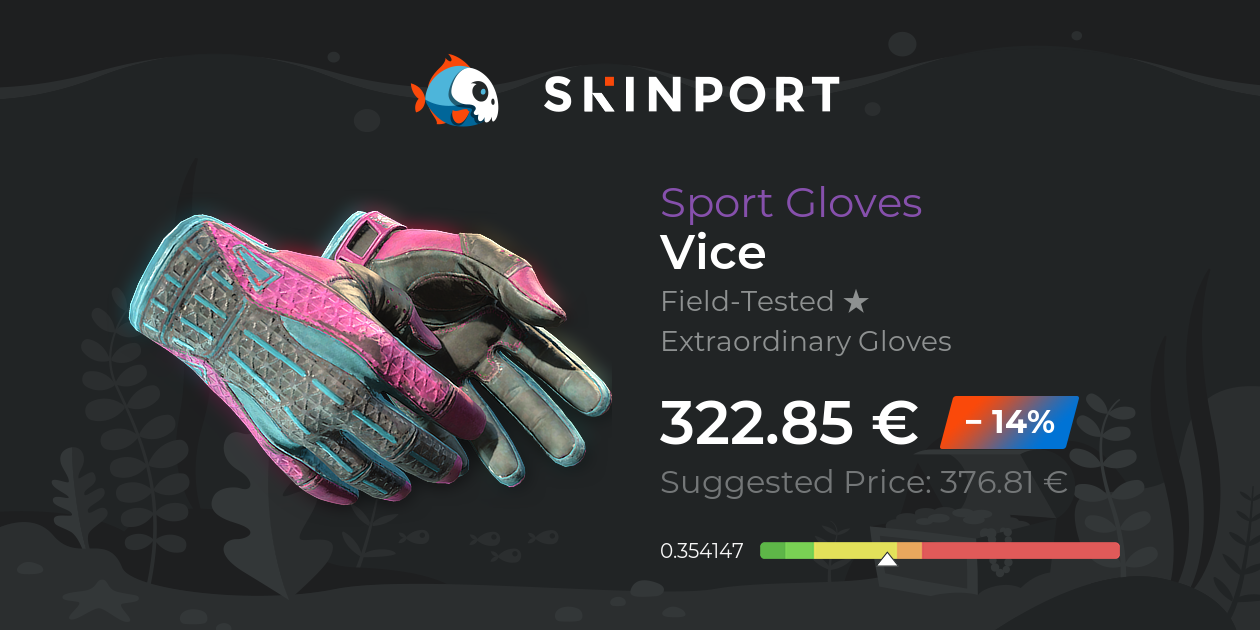 Sport Gloves | Vice (Field-Tested) - Counter-Strike 2 - Skinport
