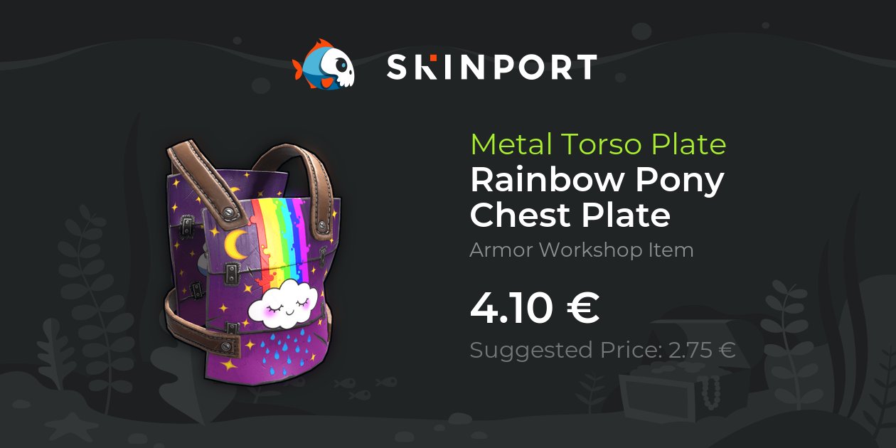 Rainbow Pony Chest Plate - Rust - Skinport