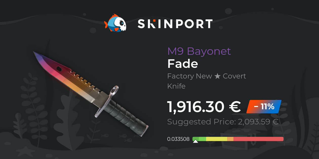 m9 bayonet fade