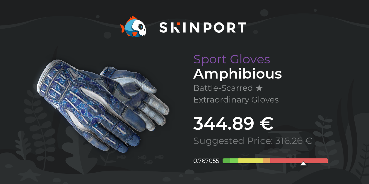 Sport Gloves Amphibious (BattleScarred) CounterStrike 2 Skinport
