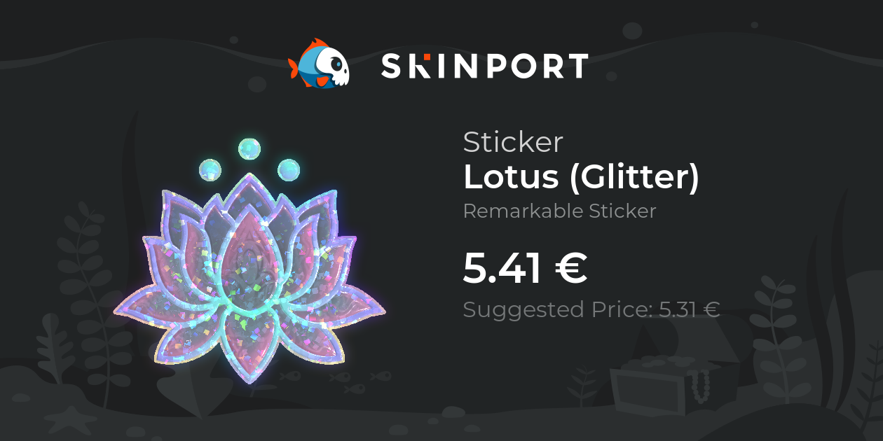 Sticker | Lotus (Glitter) - Counter-Strike 2 - Skinport