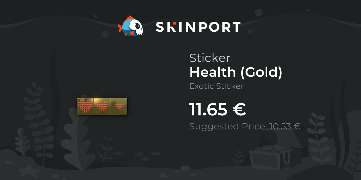 Sticker | Health (Gold) - Counter-Strike 2 - Skinport