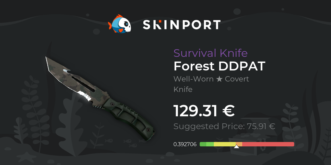 Survival Knife Forest DDPAT (WellWorn) CSGO Skinport