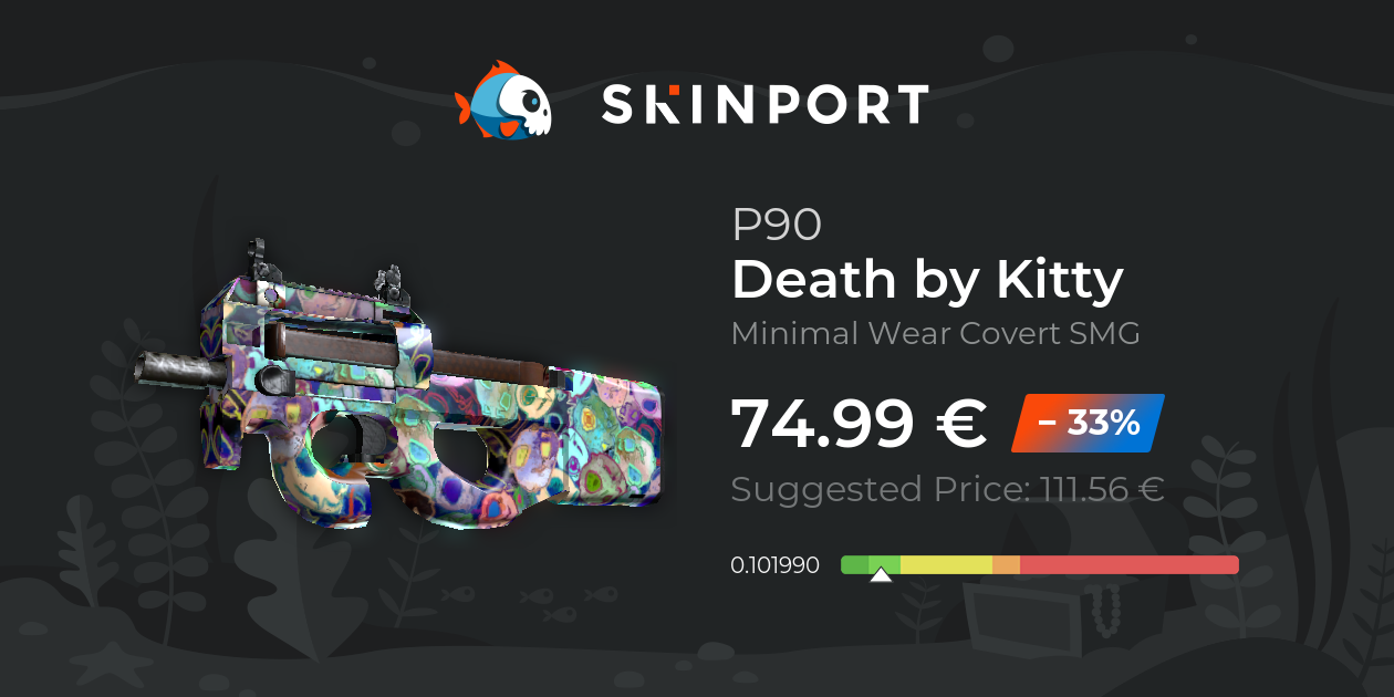 P90 | Death by Kitty (Minimal Wear) - CS:GO - Skinport