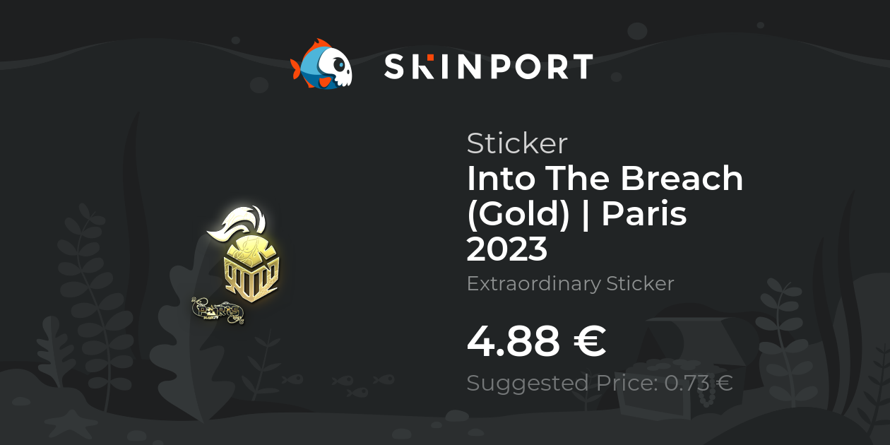 Sticker | Into The Breach (Gold) | Paris 2023 - CS:GO - Skinport