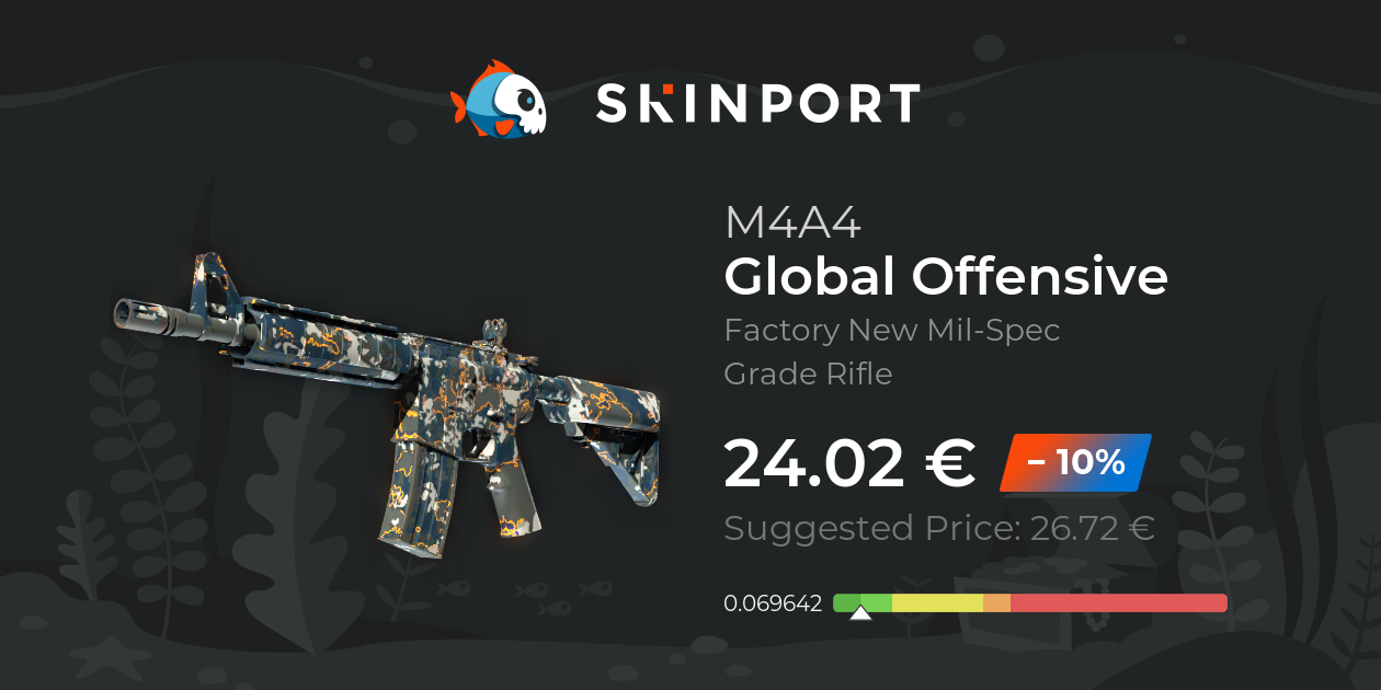 M4A4 | Global Offensive (Factory New) - Counter-Strike 2 - Skinport