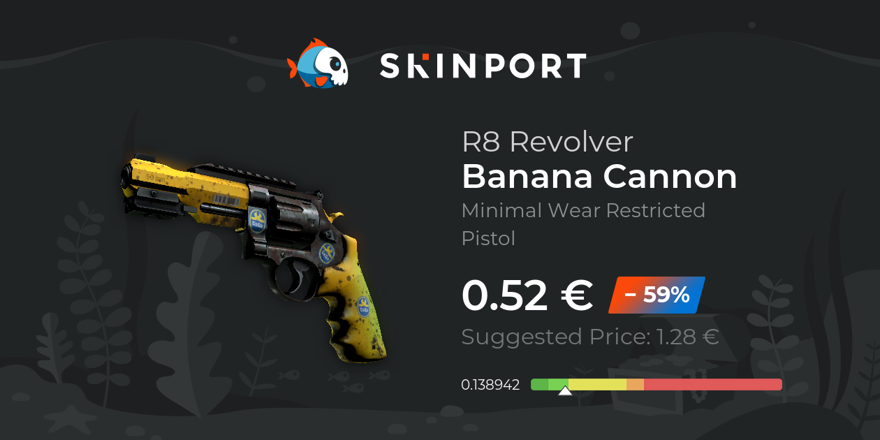R8 Revolver Banana Cannon (Minimal Wear) CounterStrike 2 Skinport