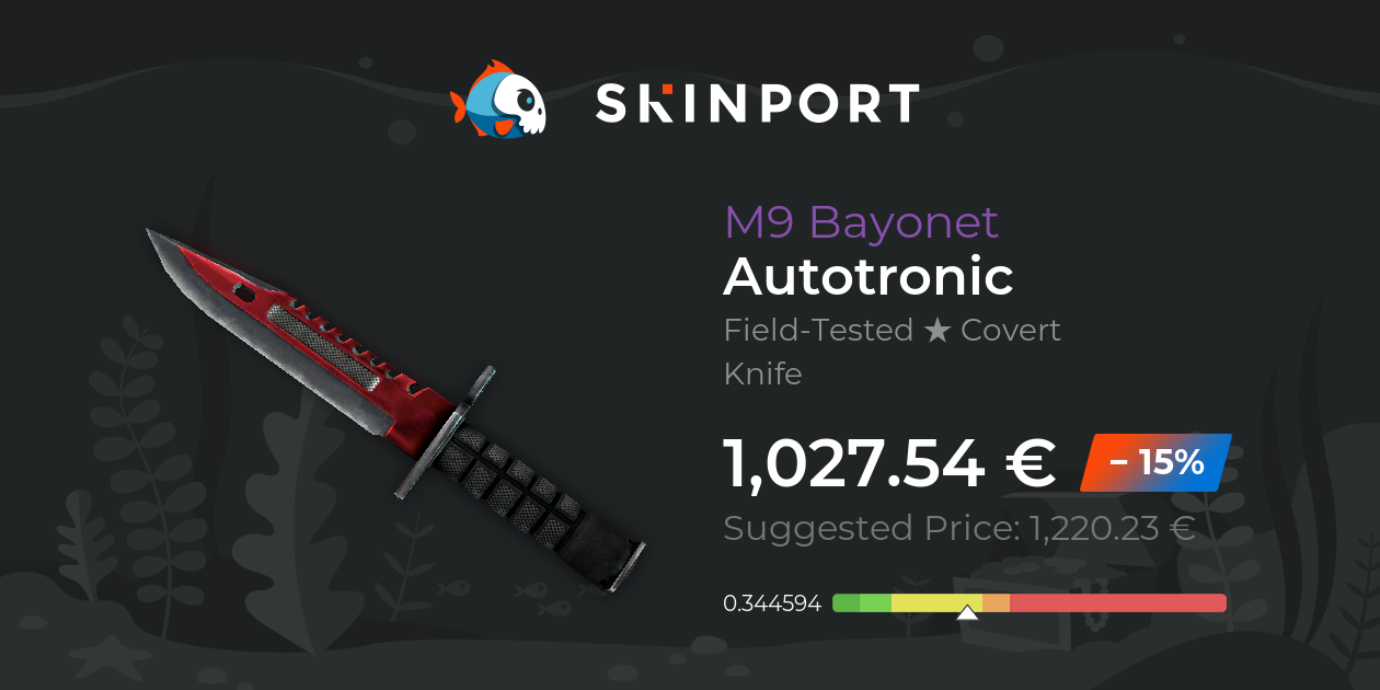 M9 Bayonet | Autotronic (Field-Tested) - CS:GO - Skinport