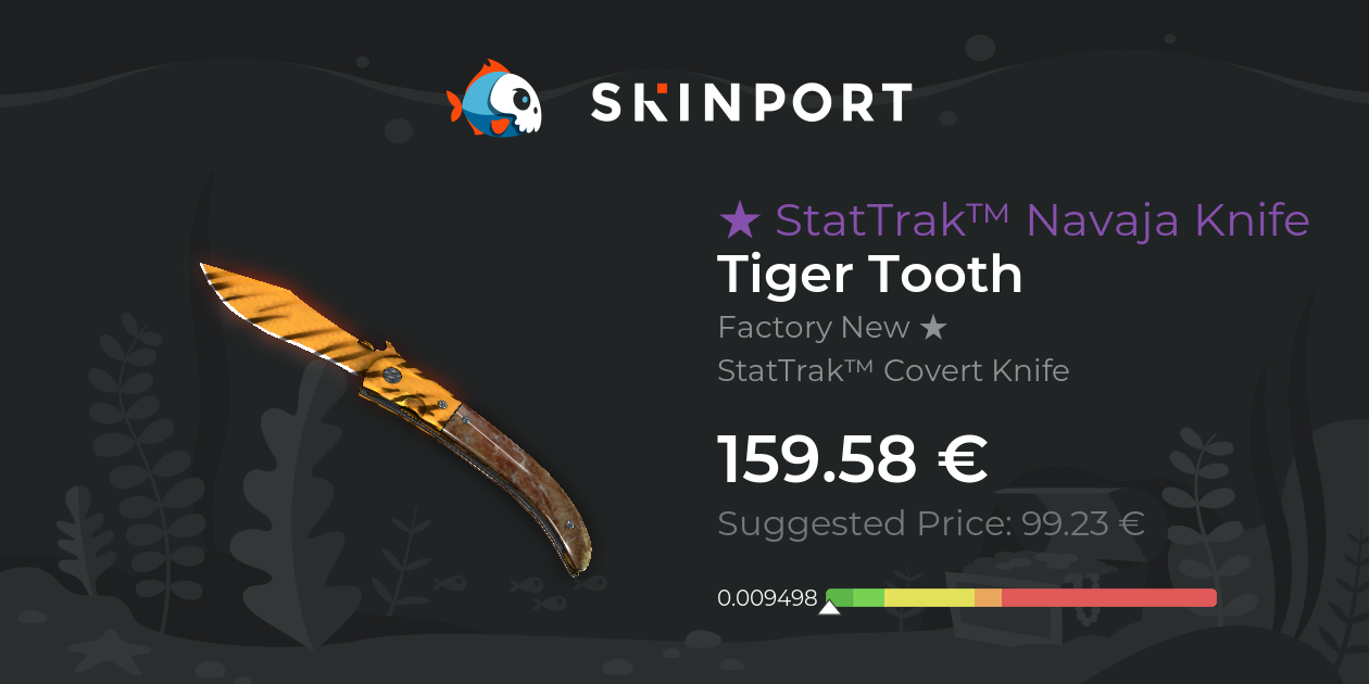 Navaja-Messer (★ StatTrak™) | Tigerzahn (Fabrikneu) - CS:GO - Skinport