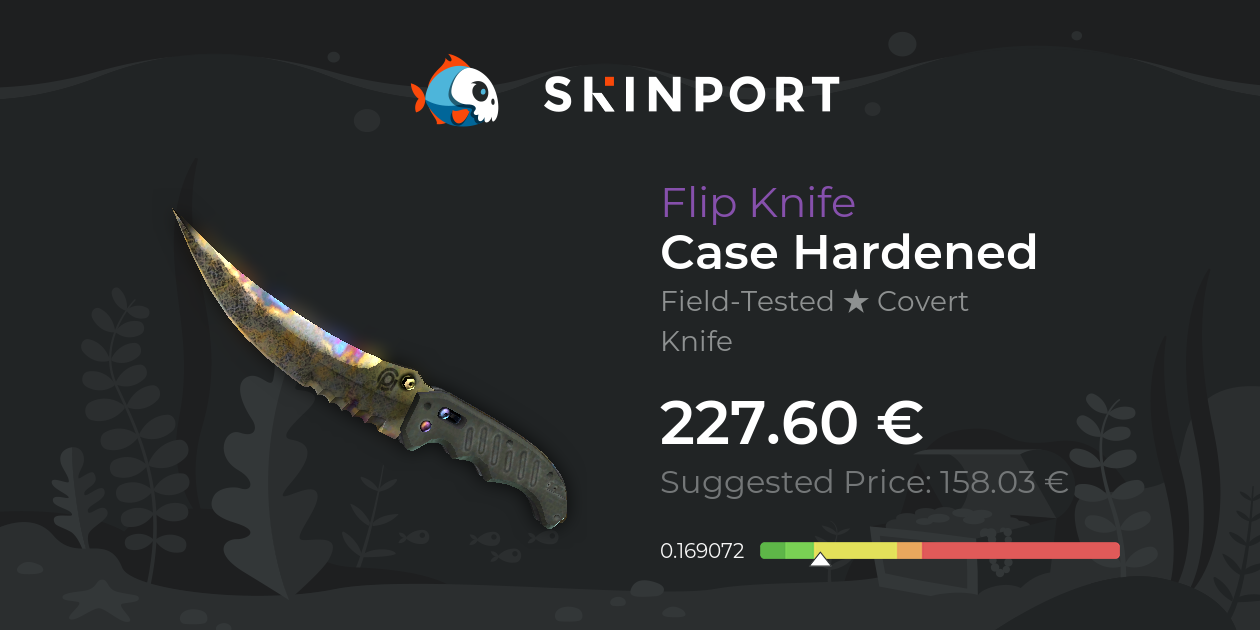 Flip Knife Case Hardened (FieldTested) CS2 Skinport