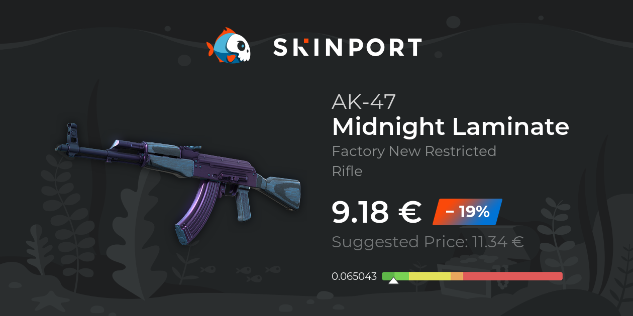 AK-47 | Midnight Laminate (Factory New) - Counter-Strike 2 - Skinport