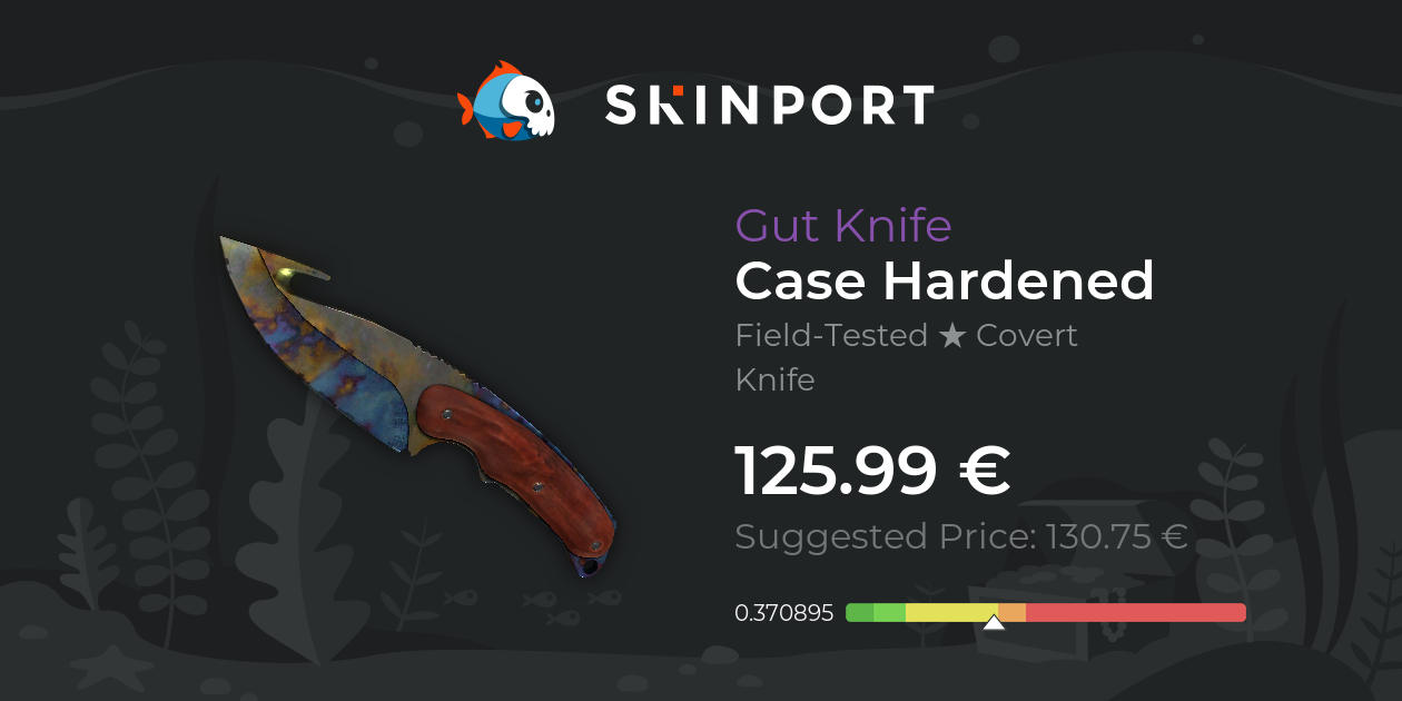 Gut Knife Case Hardened (FieldTested) CS2 Skinport