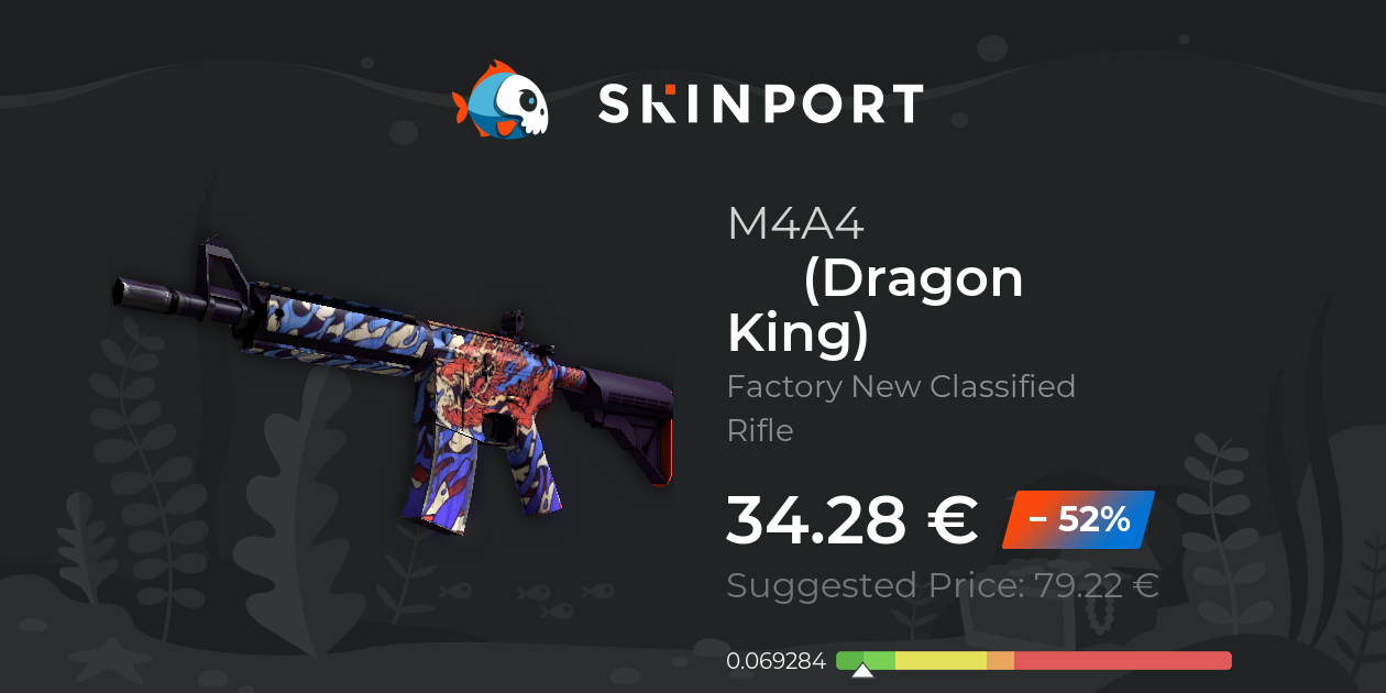 M4A4 | 龍王 (Dragon King) (Factory New) - CS2 - Skinport
