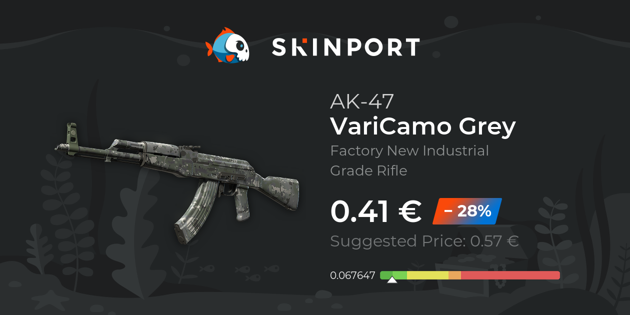 AK-47 | VariCamo Grey (Factory New) - Counter-Strike 2 - Skinport