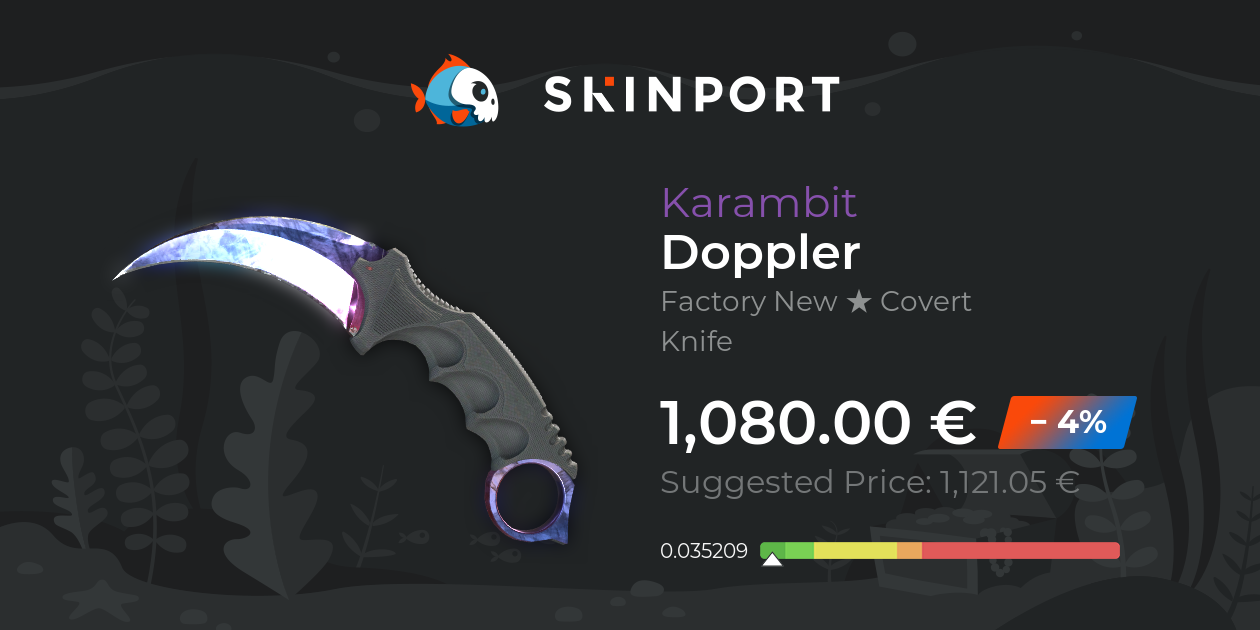 Karambit | Doppler (Factory New) - Counter-Strike 2 - Skinport