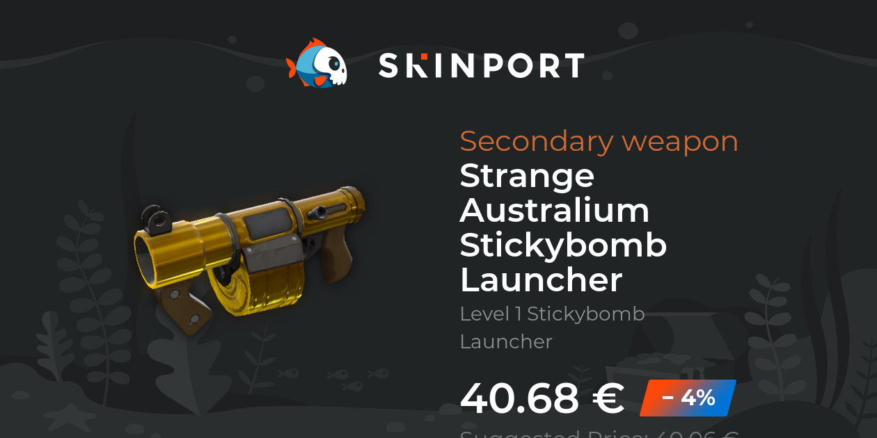 Strange Australium Stickybomb Launcher - Team Fortress 2 - Skinport