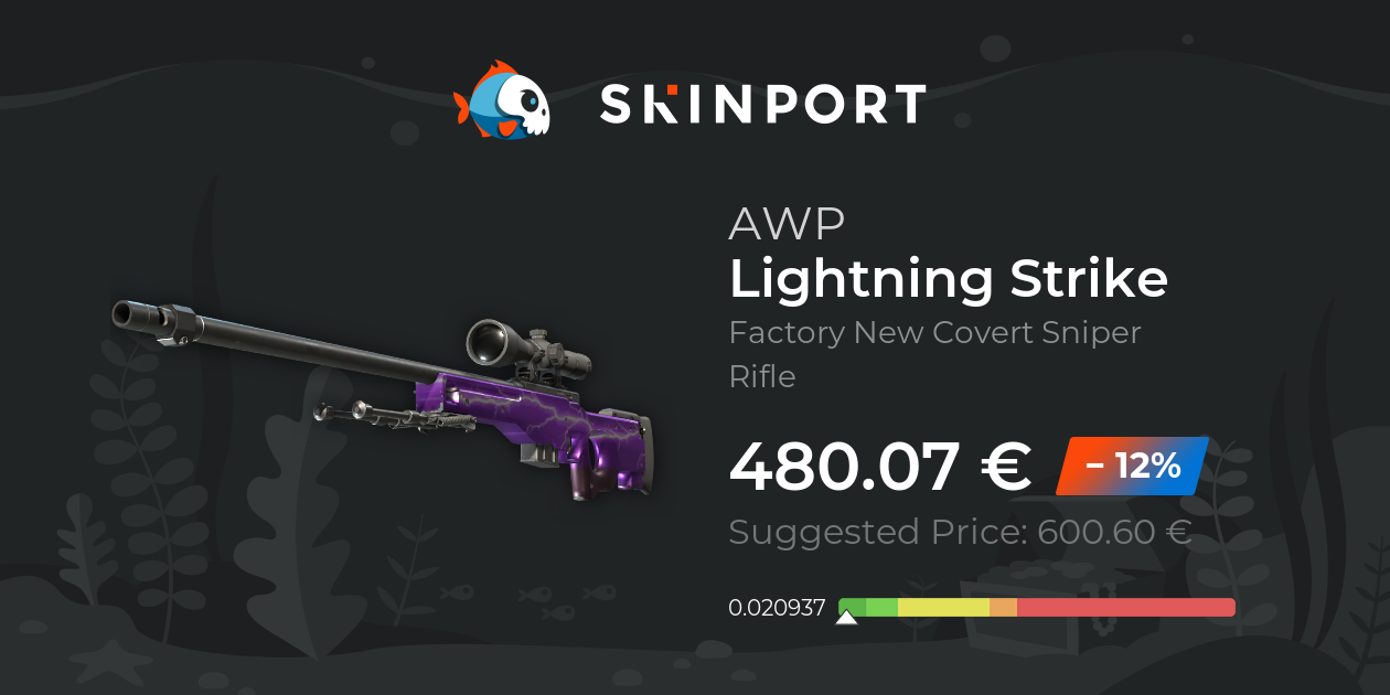AWP Lightning Strike (Factory New) CounterStrike 2 Skinport