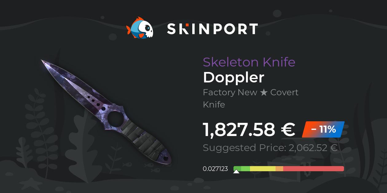 Skeleton Knife | Doppler (Factory New) - Counter-Strike 2 - Skinport