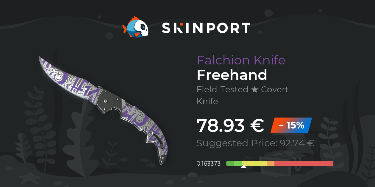 Falchion Knife | Freehand (Field-Tested) - Counter-Strike 2 - Skinport