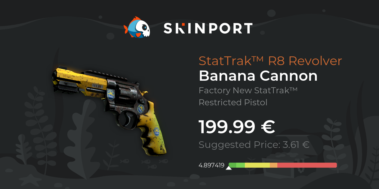 StatTrak™ R8 Revolver | Banana Cannon (Factory New) - Counter-Strike 2 ...
