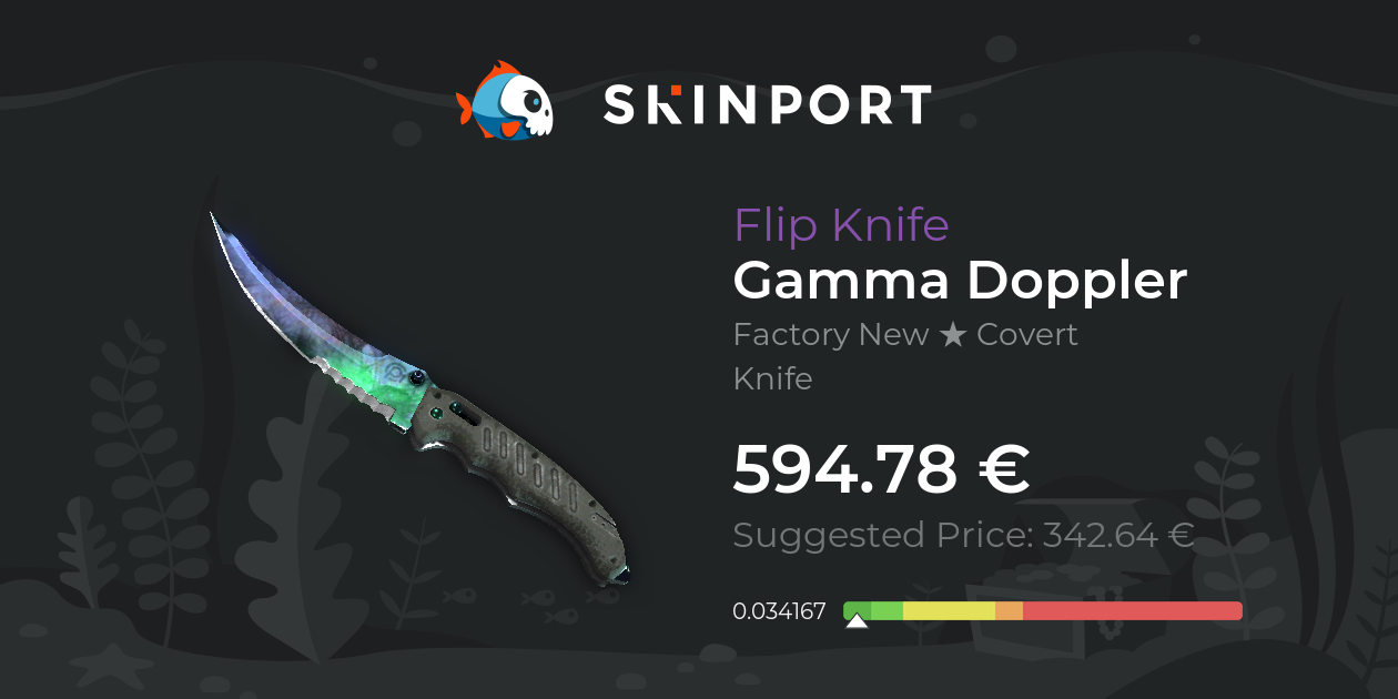 Flip Knife | Gamma Doppler (Factory New) - CS:GO - Skinport