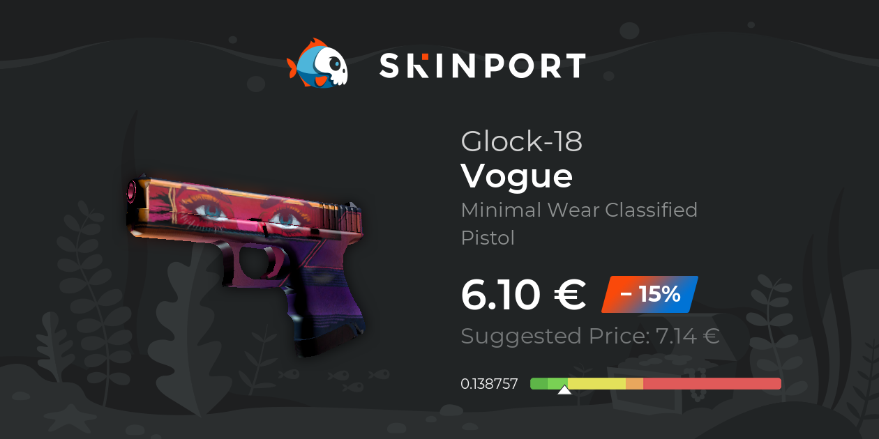Glock-18 | Vogue (Minimal Wear) - CS:GO - Skinport