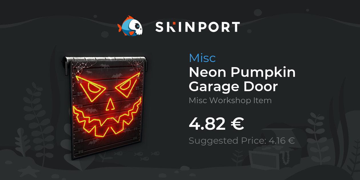 Neon Pumpkin Garage Door Rust Skinport