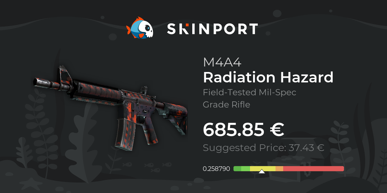 M4A4 | Radiation Hazard (Field-Tested) - CS:GO - Skinport