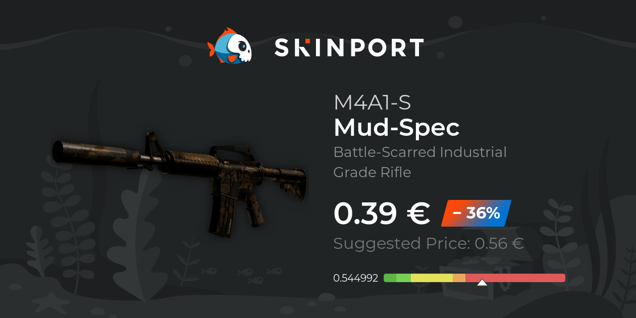 M4A1-S | Mud-Spec (Savaş Görmüş) - Counter-Strike 2 - Skinport