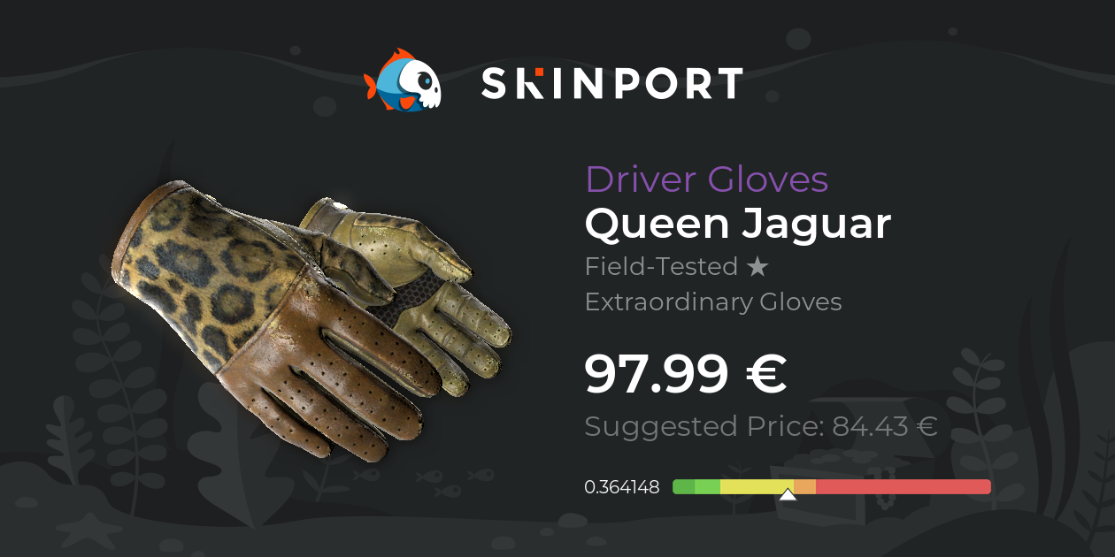 Variant udskiftelig portugisisk ☆ Driver Gloves | Queen Jaguar (Field-Tested) - CS:GO - Skinport