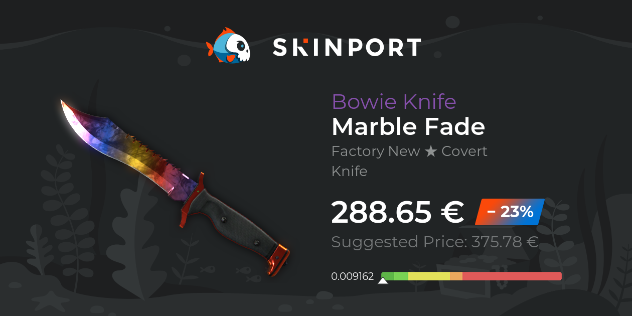 Bowie Knife | Marble Fade (Factory New) - Counter-Strike 2 - Skinport