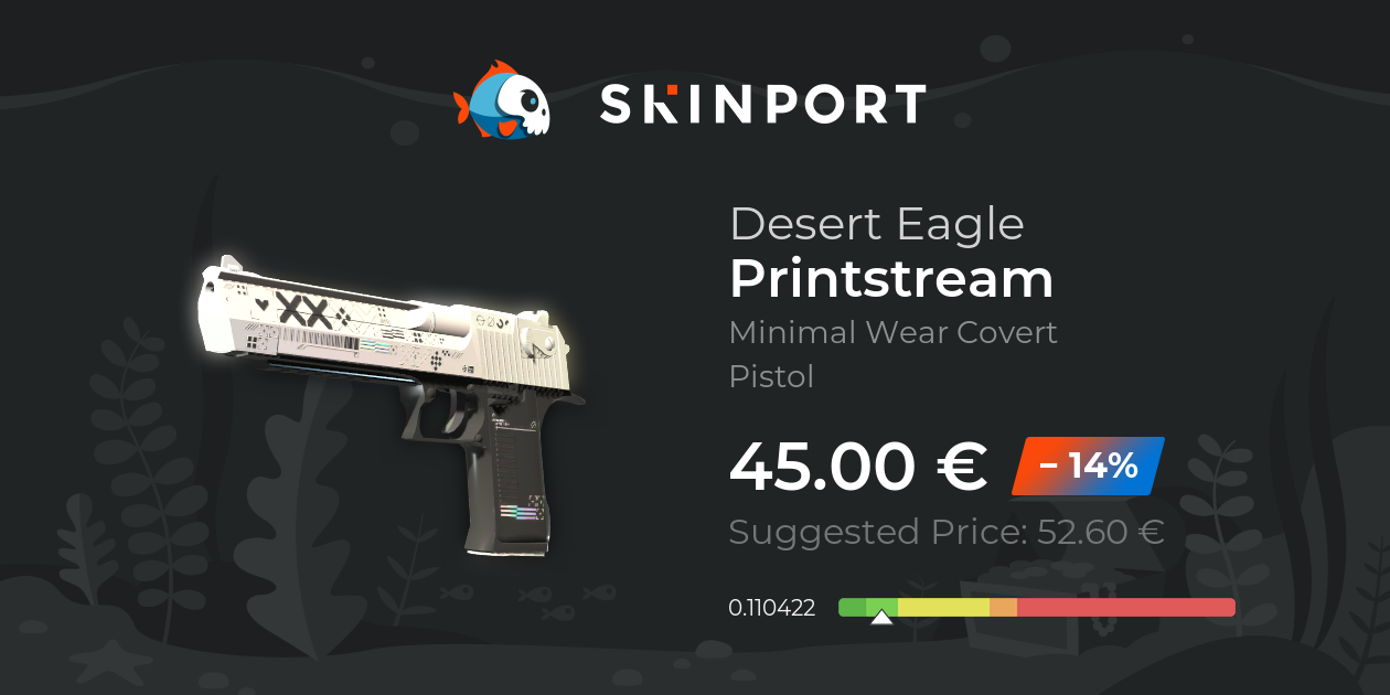 Desert Eagle Printstream (Minimal Wear) CounterStrike 2 Skinport