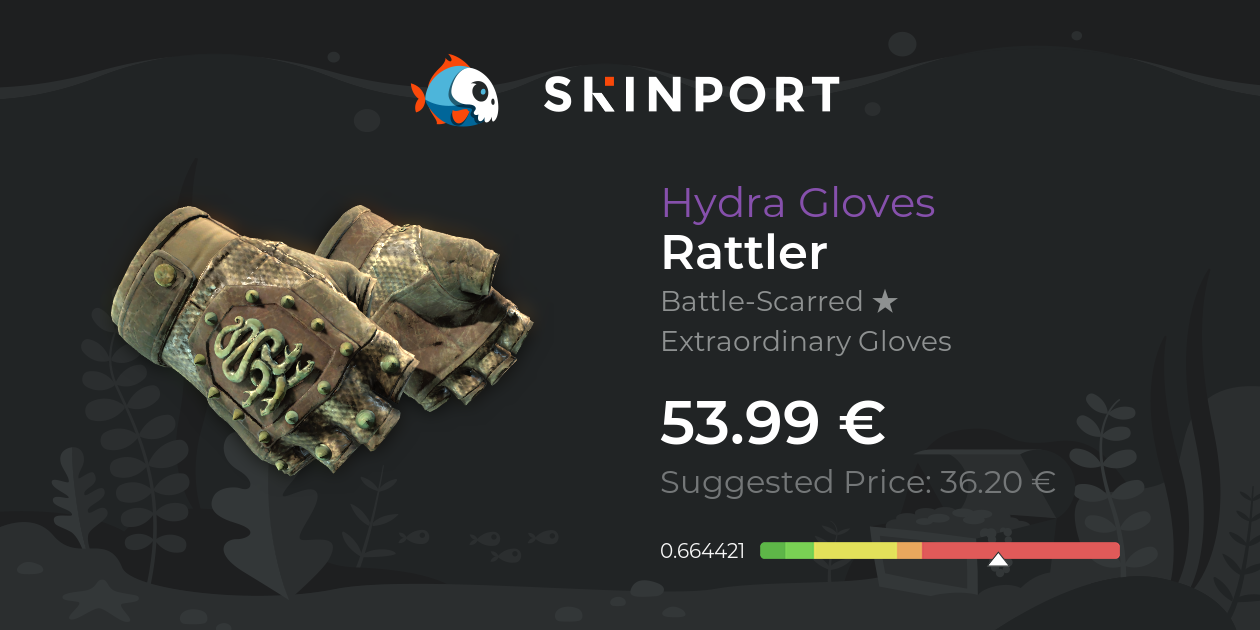 Hydra Gloves | Rattler (Battle-Scarred) - Counter-Strike 2 - Skinport