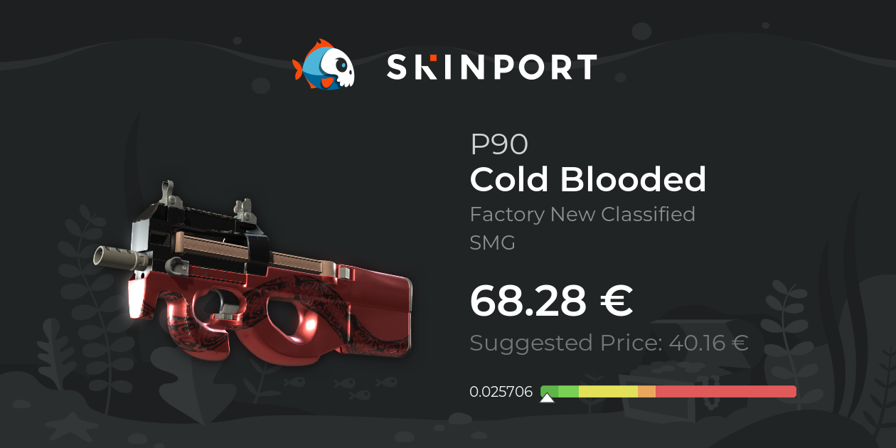 P90 | Cold Blooded (Factory New) - Counter-Strike 2 - Skinport