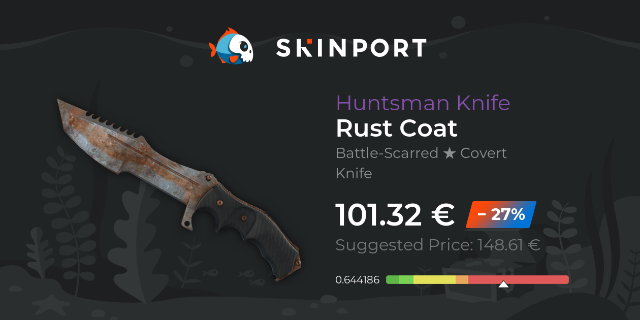 Huntsman Knife Rust Coat Battle Scarred Counter Strike 2 Skinport