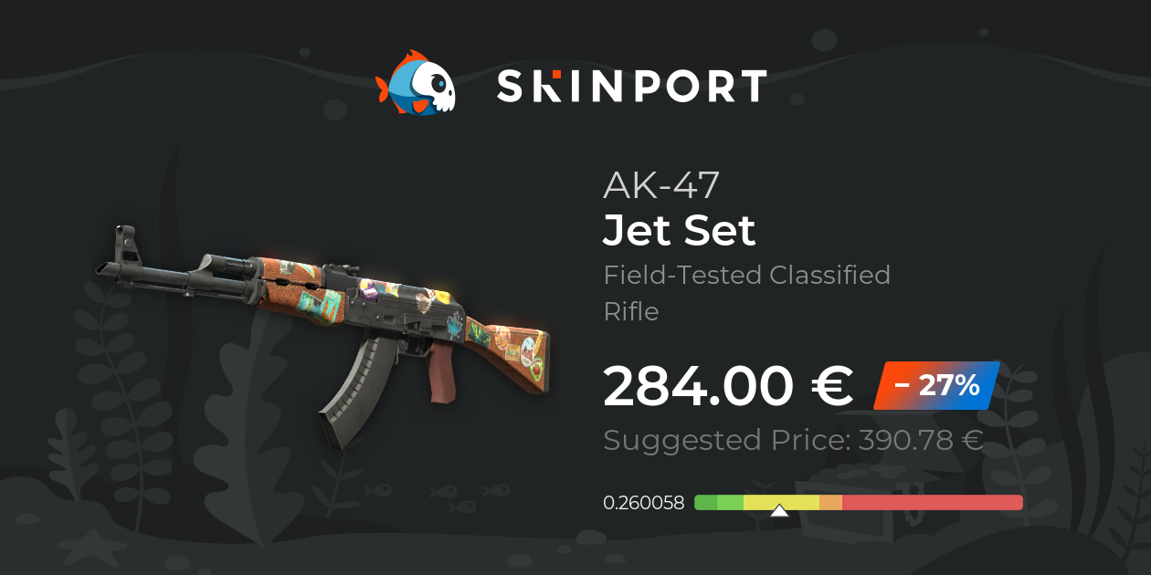 AK47 Jet Set (FieldTested) CounterStrike 2 Skinport