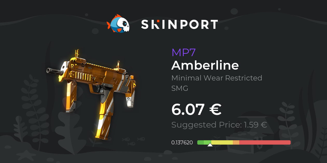 MP7 | Amberline (Minimal Wear) - Counter-Strike 2 - Skinport
