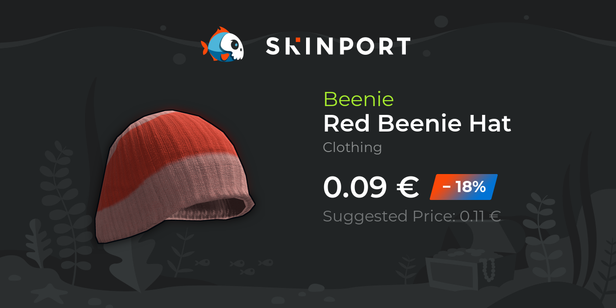 Red Beenie Hat - Rust - Skinport