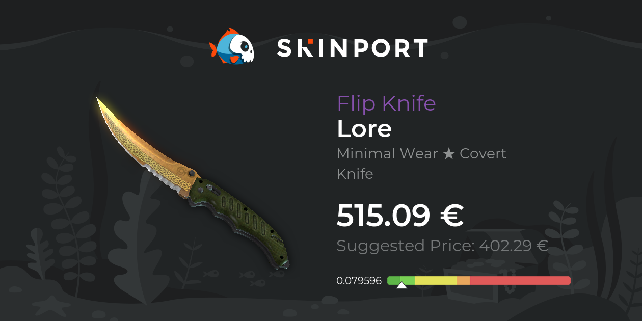 Flip Knife | Lore (Minimal Wear) - CS:GO - Skinport