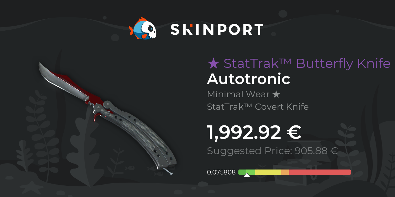 StatTrak™ Butterfly Knife | Autotronic (Minimal Wear) - Counter-Strike ...