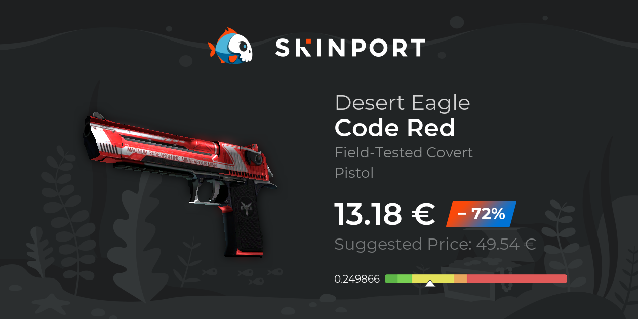 Desert Eagle | Código rojo (Algo desgastado) - Counter-Strike 2 - Skinport