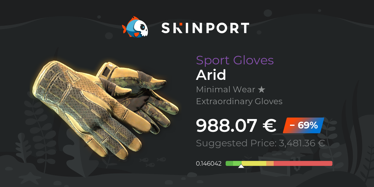 Sport Gloves Arid (Minimal Wear) CounterStrike 2 Skinport