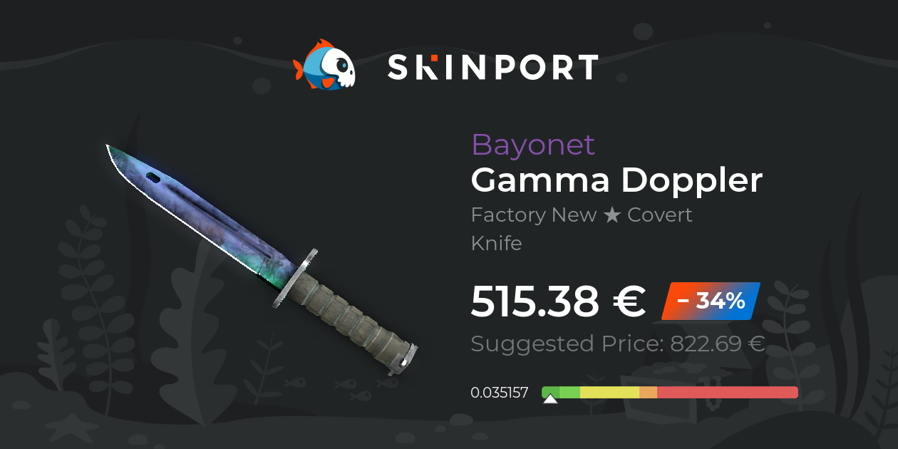 Bayonet Gamma Doppler Factory New Cs Go Skinport