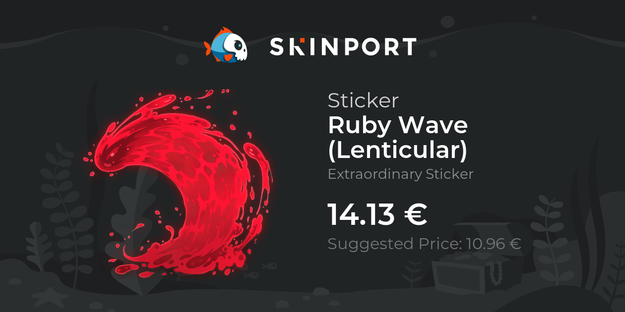 Sticker | Ruby Wave (Lenticular) - Counter-Strike 2 - Skinport