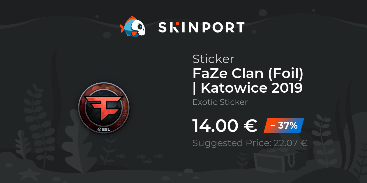 Sticker | FaZe Clan (Foil) | Katowice 2019 - Counter-Strike 2 - Skinport