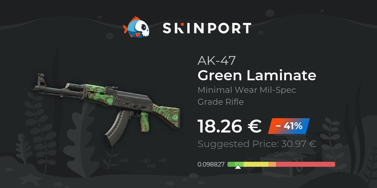 AK47 Green Laminate (Minimal Wear) CounterStrike 2 Skinport