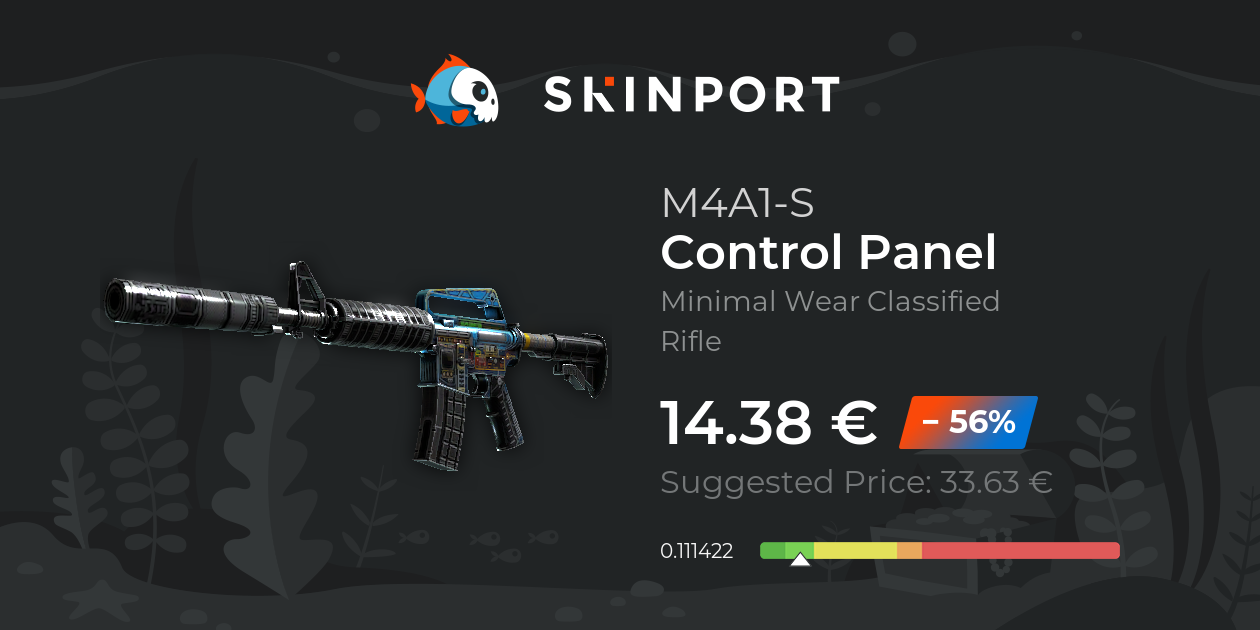 M4A1-S | Control Panel (Minimal Wear) - CS:GO - Skinport