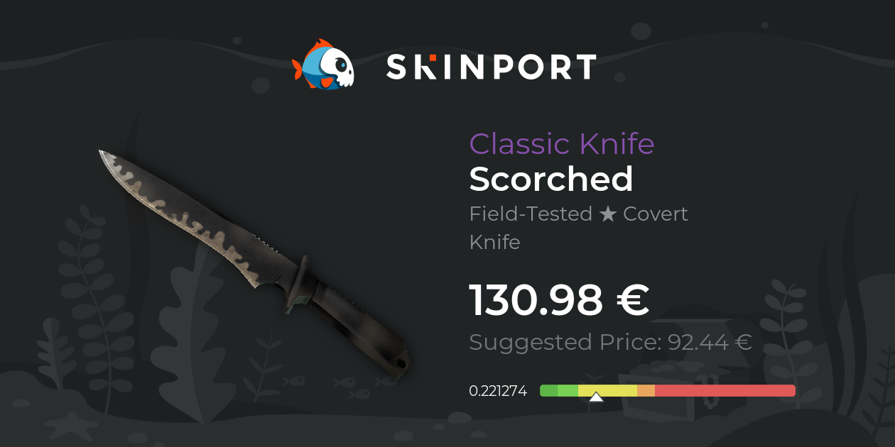 Classic Knife Scorched (FieldTested) CSGO Skinport